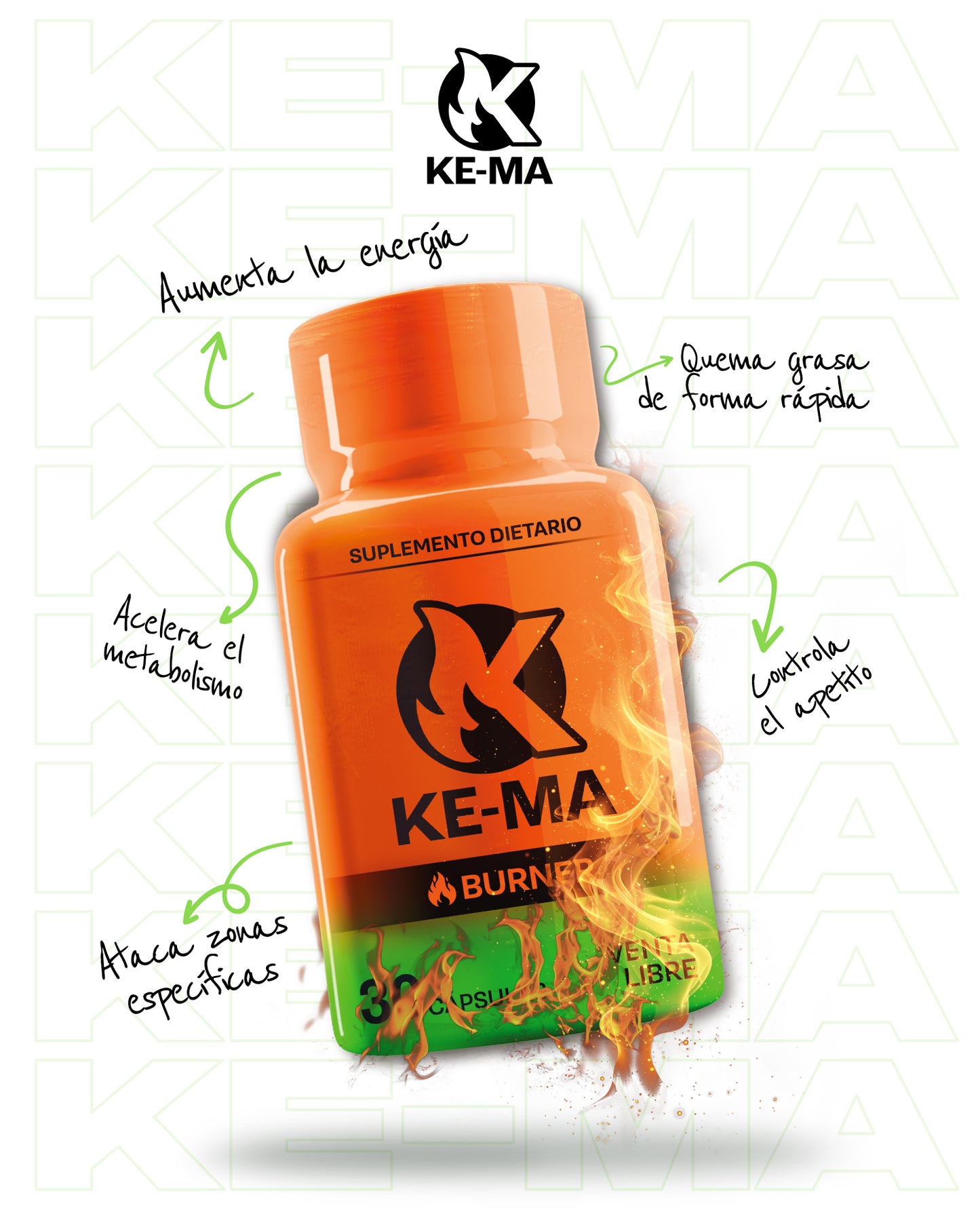 MEGA Combo KE-MA Capsulas Y Drenador